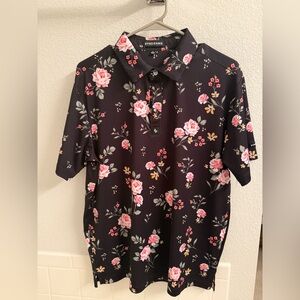 ByrdGang Small “Roses” Golf Polo